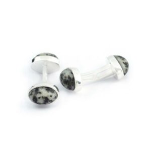 Donegal Granite Irish cufflinks in sterling silver
