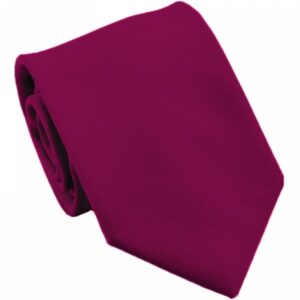 Plain Wine Woven Silk Tie